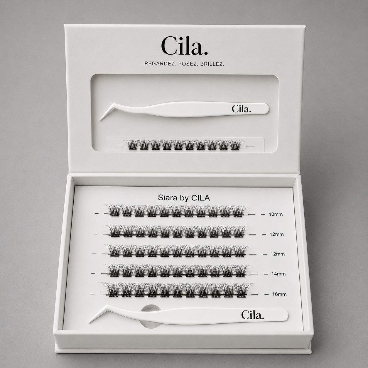 Siara Volume Naturel Chic Grappes de cils pré collés